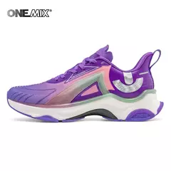 ONEMIX, zapatillas para correr para hombre, zapatillas deportivas de malla transpirable con cordones, zapatos para correr al aire libre, zapatillas antideslizantes a la moda para caminar