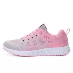 Zapatillas transpirables para correr para mujer, zapatillas deportivas ligeras antideslizantes para mujer, zapatillas suaves para exteriores con cordones, tenis de moda - online store
