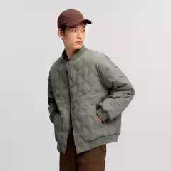 Semir-Chaqueta de algodón con textura de rombos para hombre, chaqueta fina de béisbol, acolchada, ligeramente arrugada, a la moda, invierno, 2024 - Eleganzie