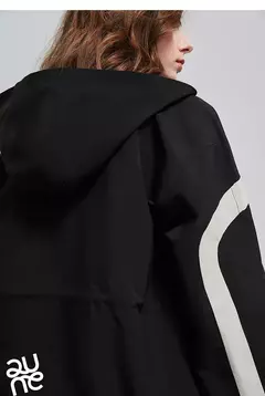 TOYOUTH chaqueta de mujer abrigo 2025 primavera nuevo contraste empalme cremallera cáqui cárdigan rompevientos abrigo - comprar en línea