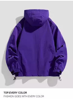 Chaqueta con capucha para hombre, cortavientos de moda juvenil, abrigo deportivo para exteriores, ropa para senderismo y Camping, novedad on internet