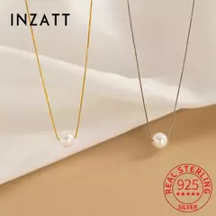 Gargantilla de Plata 925 con Perla Redonda – Minimalismo y Sofisticación