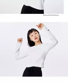 Semir-Camiseta de manga larga para mujer, camisa de fondo cómoda, ajustada, se puede usar fuera - tienda en línea