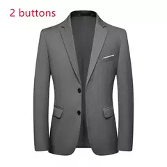 Blazer de moda para hombre, traje Formal profesional ajustado de Caballero de boda, informal de negocios, Color sólido, estilo británico - buy online