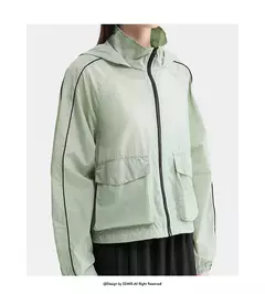 Semir-Chaqueta corta con capucha para mujer, abrigo holgado de protección solar - online store