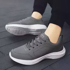 Nuevos zapatos para correr para hombre, zapatillas cálidas de invierno para hombre, zapatos antideslizantes transpirables para caminar para hombre, zapatos informales suaves con cordones, ligeros - tienda en línea