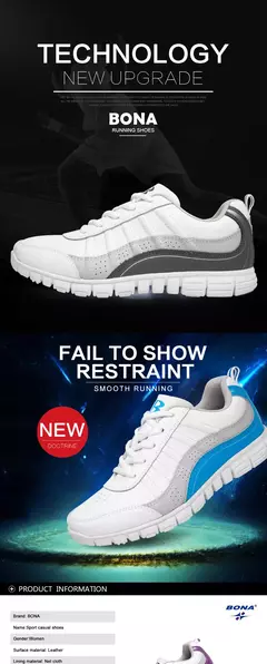 BONA, nuevo estilo novedoso, zapatos para correr para mujer, zapatos atléticos con cordones, zapatos para caminar al aire libre, zapatos para correr, zapatillas cómodas
