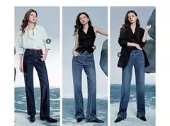 TOYOUTH Jeans de mezclilla para mujer 2025 Primavera Verano Slim Fit alta elasticidad mujeres pantalones largos de cintura baja