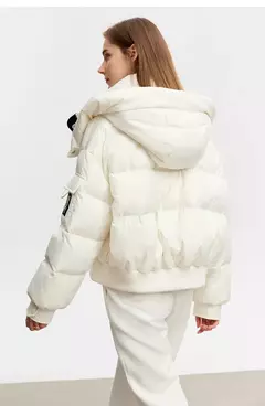 AMII-Chaqueta de plumón minimalista para mujer, Abrigo acolchado con tapa extraíble, grueso y cálido, ropa de moda para invierno, 2024, novedad de 12344192 - comprar en línea