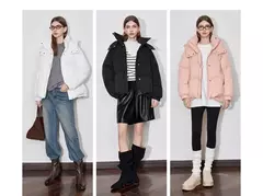 Imagen de TOYOUTH-Chaqueta de plumón de pato blanco para mujer, chaqueta ligera con capucha y cuello levantado, novedad de invierno, 2024, 90%