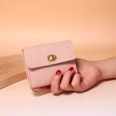 Nueva cartera ins bolso de cambio retro, bolso de tarjeta exquisito y pequeño, bolso de certificado de licencia de conducir de cuero suave