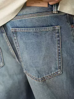 SIMWOOD 2025 primavera nuevo suelto Relax 13,5 oz 100% tela de algodón lavado Vintage Jeans hombres pantalones vaqueros de alta calidad on internet