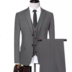 Trajes de hombre para boda, alta calidad, 3 piezas, conjunto elegante de 2 trajes, Blazers clásicos de lujo, chaquetas, chaleco, pantalones, ropa Formal 2024 - Eleganzie