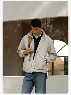 SIMWOOD 2025 Primavera Verano de gran tamaño fino ligero al aire libre chaquetas con capucha ocultas hombres chaqueta de tela arrugada on internet