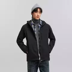 Chaqueta Semir para hombre, ropa de abrigo con capucha repelente al agua, forro polar, Top de primavera 2021, Color sólido, versátil - buy online