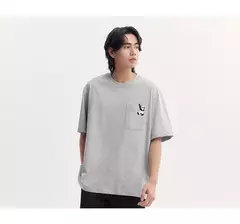 Semir-Camiseta de manga corta para hombre, Top bordado de Panda, holgado e informal, novedad de verano, 2024