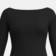 Imagen de Mia Muse Vestidos de otoño invierno para mujer, minivestidos ajustados de manga larga con cuello barco
