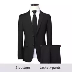 Trajes de boda para hombre, elegantes, 3 piezas, 2 conjuntos completos, chaquetas clásicas, chaleco, pantalones, chaquetas de lujo de alta calidad, trajes formales para adultos 2024 - buy online
