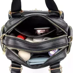Bandolera de cuero de PU de alta calidad para mujer, bolso cruzado de mano, bandolera para mujer, bolso multibolsillo para desplazamientos diarios - Eleganzie