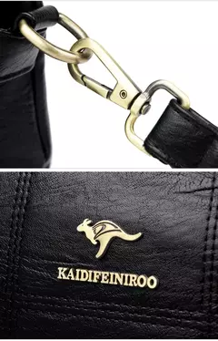 Bandolera de cuero suave con hilo de dos capas, bolso cruzado de lujo para mujer, bolsos pequeños a cuadros para mujer y bolso de mano, bolso principal - Eleganzie