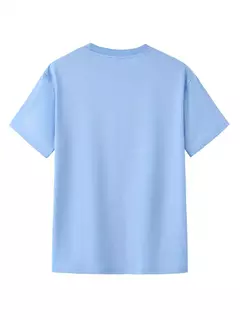 Camiseta de manga corta con cuello redondo para hombre, 100% de algodón puro, informal, holgada, de talla grande, con estampado creativo cruzado, deportiva, cómoda, de verano