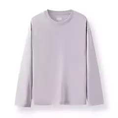 Semir-Camiseta de manga larga para hombre, capa interior de algodón puro, Top básico de primavera 2025, Color sólido, estilo básico versátil para pareja on internet