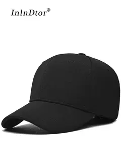 InlnDtor-gorra de béisbol con visera elástica para hombre, gorra de béisbol con espalda cerrada, estilo de las cuatro estaciones, versión coreana, cabeza calva, ocio al aire libre - Eleganzie