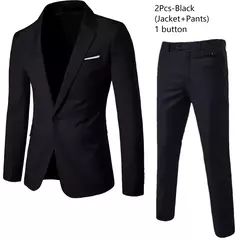 Trajes de boda para hombres Blazers 3 piezas boda negocios 2 conjuntos chaleco pantalones abrigos chaquetas clásicas completas de lujo formales - online store