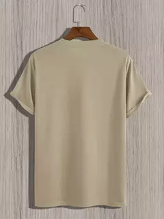 Camiseta holgada de verano 100% algodón para hombre, camiseta informal ajustada con estampado de letras creativas de París, cuello redondo, manga corta on internet