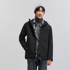 Chaqueta Semir para hombre, ropa de abrigo con capucha repelente al agua, forro polar, Top de primavera 2021, Color sólido, versátil - Eleganzie