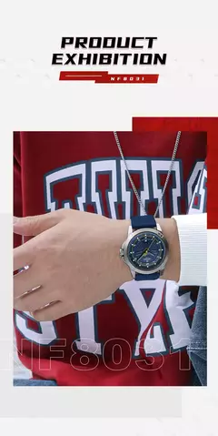 NAVIFORCE, reloj de pulsera informal de cuarzo, relojes impermeables a la moda para hombre, correa deportiva de silicona, reloj luminoso para hombre, reloj Masculino en internet