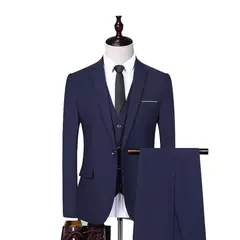 Trajes de hombre para boda, alta calidad, 3 piezas, conjunto elegante de 2 trajes, Blazers clásicos de lujo, chaquetas, chaleco, pantalones, ropa Formal 2024 - Eleganzie