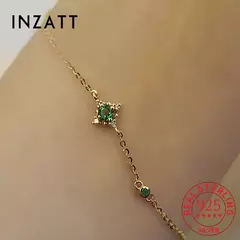 Pulsera de Plata 925 con Circón Verde – Minimalismo y Sofisticación