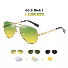 Gafas de sol fotocromáticas polarizadas para hombre, gafas de visión nocturna diurna de aviación para conducir, gafas Anti-UV, gafas de sol masculinas - tienda en línea