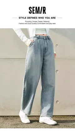 Imagen de Semir Jeans Mujer Pantalones cónicos sueltos Cómodos 2025 Nuevos pantalones de primavera en forma de plátano que mejoran la altura