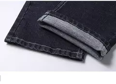 Pantalones vaqueros elásticos de Ajuste Recto para hombre, pantalones vaqueros suaves de color negro, 2023 en internet