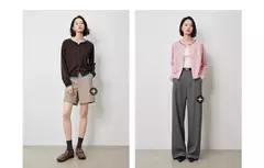 Imagen de TOYOUTH-suéter de punto para mujer, cárdigan de manga larga con botones y cuello redondo, Color contrastante, novedad de otoño, 2024