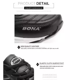 BONA 2023 nuevos diseñadores calzado atlético cómodo para hombre zapatos deportivos antideslizantes y transpirables para exteriores zapatillas ligeras para hombre on internet