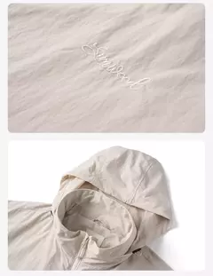 SIMWOOD 2025 Primavera Verano de gran tamaño fino ligero al aire libre chaquetas con capucha ocultas hombres chaqueta de tela arrugada - buy online