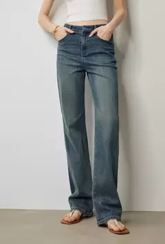 TOYOUTH-pantalones vaqueros de mezclilla para mujer, Vaqueros largos de cintura alta con forma de pera lavada a la piedra, novedad de otoño, 2024 - tienda en línea