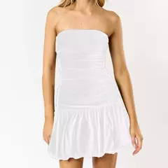 Minivestido Sexy con hombros descubiertos para mujer, vestido fruncido de verano sin mangas y sin tirantes, vestido ajustado con parte superior de tubo, vestidos de fiesta para discoteca - comprar en línea