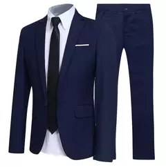 Trajes de hombre para negocios, boda, Blazers elegantes, 2 piezas, 3 conjuntos, Ternos formales completos, ropa de matrimonio, pantalones, chaquetas, disfraz de lujo - tienda en línea