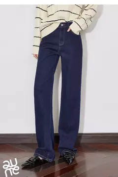 TOYOUTH, pantalones vaqueros de mezclilla de lana para mujer, Otoño Invierno 20224, nuevos pantalones largos cálidos gruesos de pierna ancha recta de cintura media - comprar en línea