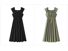 Vestido Semir para mujer, vestido de longitud media con hombros descubiertos y manga aleteada, ajustado a la cintura, novedad de verano de 2025 - tienda en línea