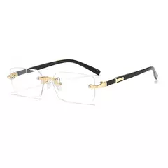 Gafas de sol sin montura a la moda para hombres y mujeres, gafas de sol sin marco populares, gafas de sol clásicas para hombre y mujer, gafas de sol cuadradas pequeñas para viajar en verano - comprar en línea