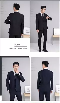 Trajes de hombre para boda, 3 piezas, 2 conjuntos completos, chaquetas elegantes de lujo de alta calidad, chaleco, pantalones, Blazers, trajes formales para adultos 2024 - buy online