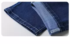 Pantalones vaqueros rectos holgados de talla grande 40 42 44 46 para hombre, pantalones elásticos informales de negocios, pantalones vaqueros azules clásicos para hombre - comprar en línea