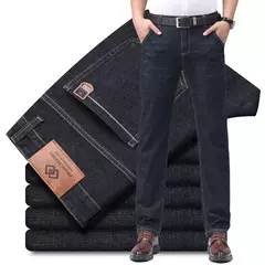 Pantalones clásicos de negocios para hombre, Pantalón de algodón suave y cómodo, informal, elástico, ligero, de lujo, 2024