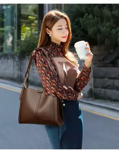 Bolsos de mano con asa superior para mujer, bolso de piel sintética de alta calidad, bolso de hombro tipo bandolera para mujer, bolso informal mediano KAIDIFEINIROO 2025 - Eleganzie