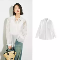 Imagen de TOYOUTH-Camiseta de Lyocell verde mostaza francesa para mujer, Tops ligeros con protección solar, novedad de verano 2025